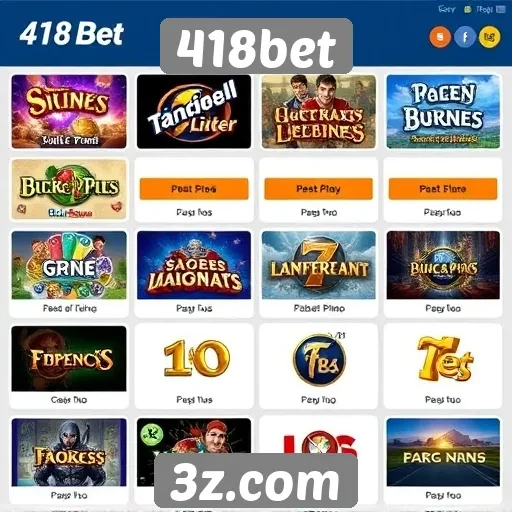 Análise dos jogos disponíveis no site 418bet
