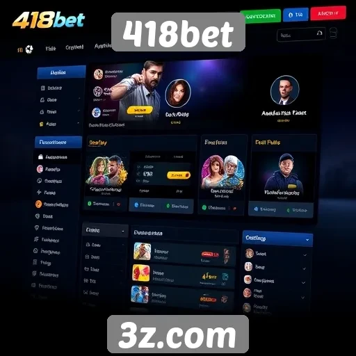 Funcionalidades da interface do usuário no 418bet